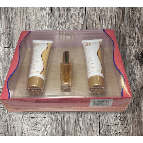 Red Giorgio Beverly Hills Perfume Women Gift Set: . .33oz+1.6ozBL+1.6oz NEW - Picture 1 of 2